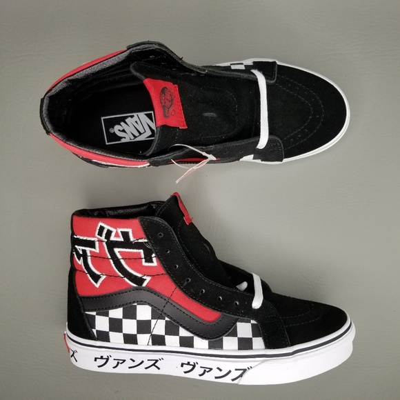 vans sk8 hi typography